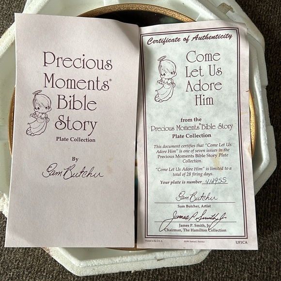 Precious moments plate - Picture 3 of 3